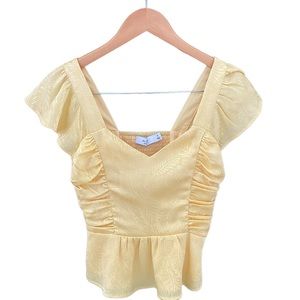 Ali & Jay Yellow Women's Small Cropped Top
